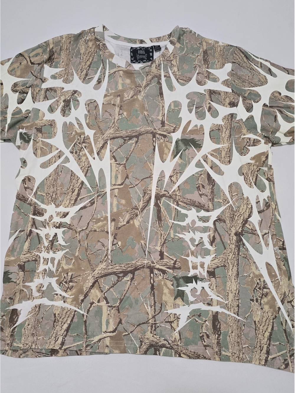 Rebel Vengeance XXL Camouflage Graphic T-Shirt 100% Cotton